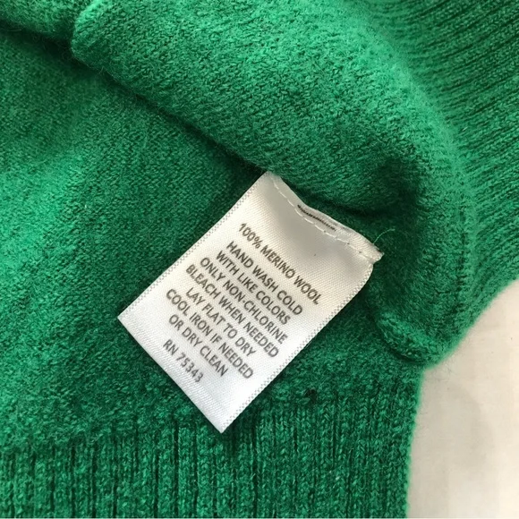 Tahari | Green Womens Wool Top With Zipper Accents | Size XS - Picture 6 of 9